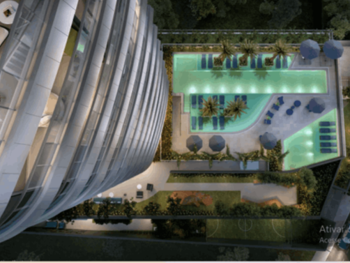 Vista Piscina Edge Itaim